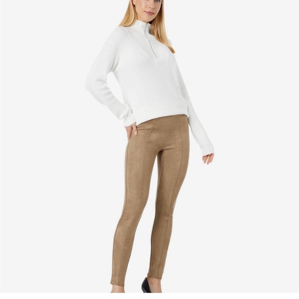 Spanx Suede Leggings Woman’s Size Small Tan